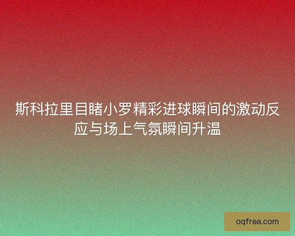 斯科拉里目睹小罗精彩进球瞬间的激动反应与场上气氛瞬间升温